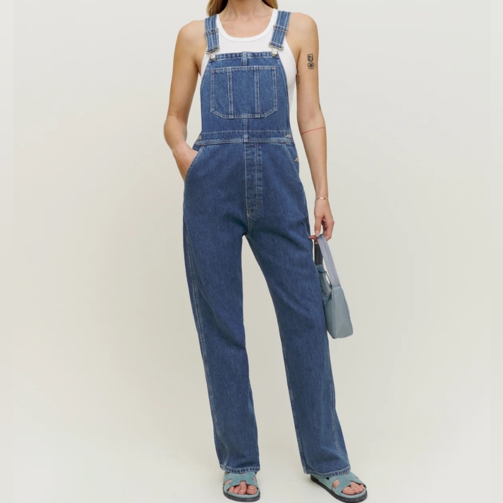 Reformation Milo denim overalls